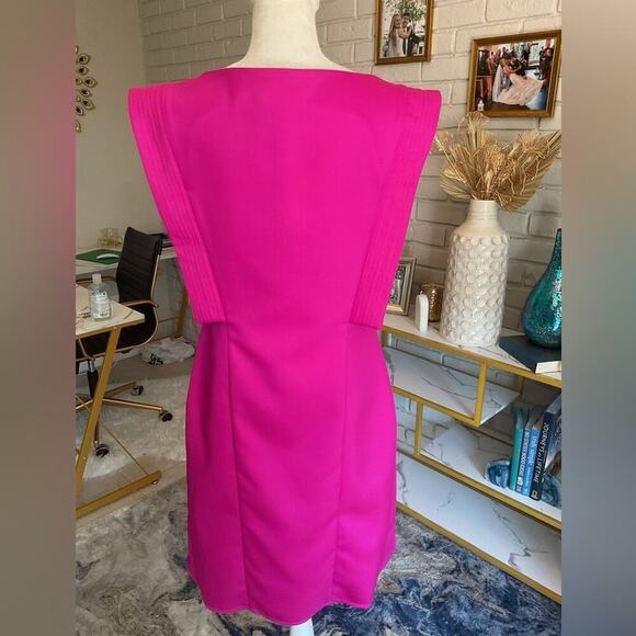 NWT John Paul Ataker New York Pink Fuschia Tunic Top Size 4 - Picture 5 of 13